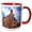 Red/White, variant on 3drose, Church of Our Lady, Market Square, Nuremberg, Germany - Eu10 Mgl0196 - Miva Stock, 11oz Two-tone Yellow Mug