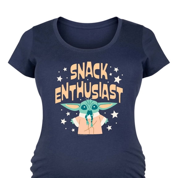 Star Wars - Snack Enthusiast Grogu - Women's Maternity Scoop Neck Graphic T-Shirt