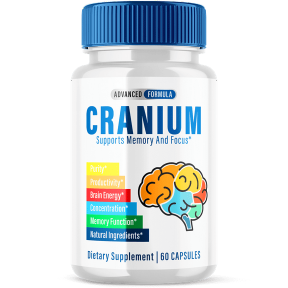 Cranium Nootropic Pills Natural Formula Brain Supplement 60 Capsules