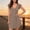 Khaki, variant on FengLS Women's Summer Mini Dress Waist Pleated Flowy Wedding Guest Dress Elegant Flutter Sleeves V-Neck Party Short Dress