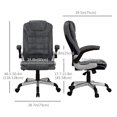 thumbnail image 3 of Vinsetto 400lb Big and Tall Office Chair with Microfibre Cloth,Flip-up Arm, 3 of 10