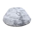 thumbnail image 5 of Tie Dye Oval Plush Area Rug, Long Bedroom Bedside Cloakroom Decorative Mat, Soft Non Slip Floor Carpet (Multicolor ,40*60CM), 5 of 5