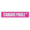 thumbnail image 1 of SignMission SS-Standard Poodle 4 x 18 in. Standard Poodle Street Sign - Dog Lover Breeder Groomer Walker, 1 of 1