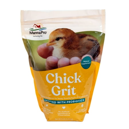 Manna Pro Chick Grit with Probiotics, Digestive Supplement for Young Poultry, 5 lbs