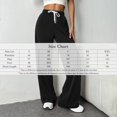 thumbnail image 5 of Women's Casual Wide Leg Pants with Drawstring Elastic Waist - Lightweight Loose Trousers for Daily Wear, 5 of 6