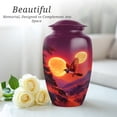 thumbnail image 5 of Sparrow Funeral Cremation Urns For Ashes Women And Man, 1 Large & Small Keepsake Urn For Human Ashes For Mom Set 4, Moon Urns For Adults Humans, Purple Urn For Male And Female, 10&3 Inch, 5 of 7