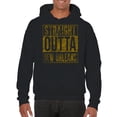 thumbnail image 5 of UGP Campus Apparel Straight Outta New Orleans - Louisiana Football Hometown Pride Hoodie - 3X-Large - Black, 5 of 6