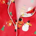 thumbnail image 7 of Girls Satin Pajamas Set Christmas Print 2 Pieces Silky Pjs Long Sleeve + Pants Sleepwear for Kids Christmas Pajamas, 7 of 7