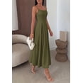 thumbnail image 4 of PRETTYGARDEN Cocktail Dresses for Women Spring Elegant Ruffle A Line Long Flowy Summer Formal Wedding Guest Maxi Dress, 4 of 7