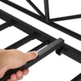 thumbnail image 5 of VECELO Twin Size Metal Daybed with Trundle for Bedroom, Living Room, Enhanced Metal Slats Support, Black, 5 of 8