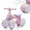 Pink, variant on Baby Toddler Balance Bike with Bubble Machine for 1 Year Old Children,4 Wheels Kids Balance Bike w/Bubble Maker,Kids Ride on Toys w/Music,Headlight for Ages 12-36 Months Boys Girls (Light Pink)