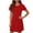 Red, variant on Busydd Women's Nightgowns Casual Solid Color Short Sleeve Spring Dresses for Women Comfortable Round Neck Womens Pajamas 2XL