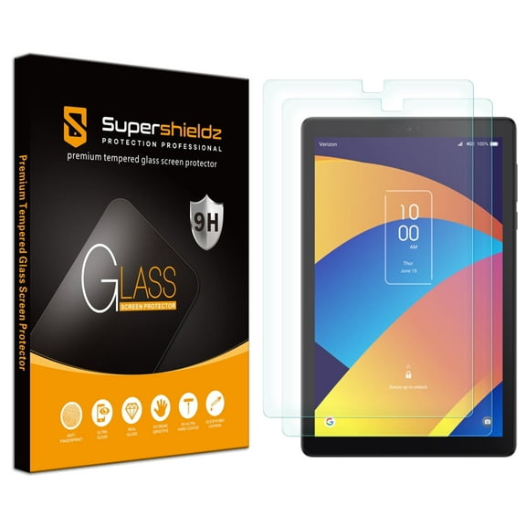 (2 Pack) Supershieldz Designed for TCL Tab 8 SE/ TCL Tab 8 Plus Tempered Glass Screen Protector, Anti Scratch, Bubble Free