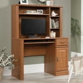 thumbnail image 2 of Scranton & Co Traditional Wood Small Computer Desk with Hutch in Carolina Oak, 2 of 7
