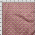 thumbnail image 3 of oneOone Cotton Poplin Fabric Check|Leaves & Rose Floral Print Fabric By The Yard 42 Inches Wide, 3 of 4