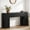 Black, variant on Fnova 71" Long Console Table, Farmhouse Wood Grain Entryway Table, Narrow Rectangular Sofa Table Behind Couch for Entrance, Hallway, Living Room