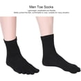 thumbnail image 3 of 5 Pares de Calcetines para los Dedos de los Pies, Calcetines de Cinco Dedos, Calcetines Transpirables de Cinco Dedos para Evitar el Olor de los Pies, Calcetines de Yoga para (Negro), 3 of 8