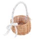 thumbnail image 5 of GOOHOCHY Cesta con soporte para flores, cesta tejida de ratán decorativa, cesta de flores con asa, cesta de regalo vacía, 5 of 8
