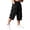 Black, variant on Sweat Shorts Men Lightweight Baggy Golf Long Cargo Shorts Below Knee Capri Pants, 2XL