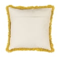 thumbnail image 4 of 18" x 18" Square Embroidered Bumble Bee & Floral Pillow, 4 of 5