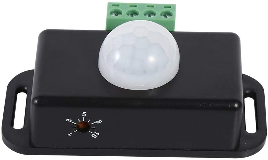 FTVOGUE 12V/24V Body Security Infrared PIR Motion Sensor Detector Switch for LED Light Strip