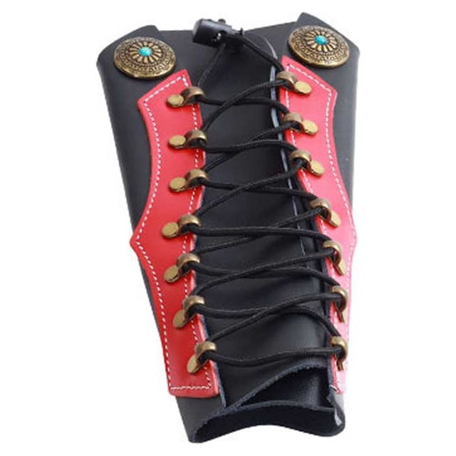 sweethay Protector de brazo de cuero de vaca a prueba de choques Protector de soporte herramienta protectora guardias compresión Fitness Gear tiro y tiro con Rojo