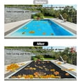 thumbnail image 2 of Leaf Net Pool Cover,Protective Mesh Cover with Reinforcement Edge and Rope,All-Weather Outdoor Cover for Inground and Above Ground Swimming Pools, Cuttable Rectangle Shape (16.4x32.8ft), 2 of 5