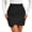 Black, variant on Women's Tennis Skirts Summer Elegant Modern High-Waist Draped Bodycon Skirt for Daily Wear Brown S