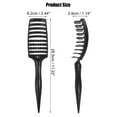 thumbnail image 2 of 1Pc Wide Curved Vented Hair Brush Detangle Brush for Tangle and Knots for Hair Brush Men and Women Black, 2 of 7