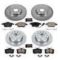 thumbnail image 3 of PowerStop Front and Rear Z23 Evolution Sport Carbon-Fiber Ceramic Brake Pad and Drilled & Slotted Rotor Kit Fits: VOLKSWAGEN Select Models K7530, 3 of 10