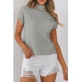 thumbnail image 5 of Redhotype Chic Gray Ribbed Sweater | Patch Pocket | Fit for Any Occasion!, 5 of 8