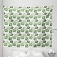 thumbnail image 1 of Monstera Tapestry, Tropical Jungle Foliage Hawaiian Nature Growth Sketchy Leaves Environment Eco, Fabric Wall Hanging Decor for Bedroom Living Room Dorm, 5 Sizes, Green and White, by Ambesonne, 1 of 1