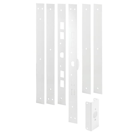 Prime Line U11026 59 1 2 White Powder Coated Door Jamb Reinforcing Repair Kits