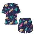 thumbnail image 5 of Naloa Cartoon Dinosaur Women's Short-Sleeved Pajama Set, Loungewear, Summer pajamas, Breathable Cozy - 4X-Large, 5 of 9