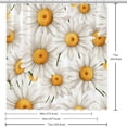 thumbnail image 6 of Little Daisy Waterproof Printed Bathroom Curtain Set with Hooks - Shower Curtain Sets for Bathroom Decoration, 6 of 6