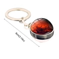 thumbnail image 3 of Jewelry On Clearance Solar System Milk Y Way Nebula Double Sided Glass Ball Keychain C, 3 of 3