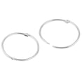 thumbnail image 5 of 8pcs Metal Book Loose Leaf Binder Hinge Snap Key Rings 54x50mm, 5 of 5