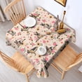 thumbnail image 2 of Shepherd Dog and Flower Floral Square Tablecloth,Waterproof Square Table Cover,Wipeable Spillproof Washable Table Cover for Home Kitchen Party Decor 42"X42"(107x107cm), 2 of 6