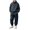 Black, variant on Half Zip Sweatshirt Set for Boys School Baggy Tracksuit Moc𝗄 Neck Pullover Tops Wide Leg Sweatpants Sets Jogger Outfits Girls 2Pcs Loose Hooded Sport Outfit