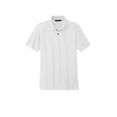 thumbnail image 3 of MERCER+METTLE Unisex Stretch Heavyweight Pique Polo | Short Sleeve Collared Shirt for Men & Women, Casual Work Top - White 3XL, 3 of 4