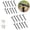 Q17# Black,20PCS, variant on Heavy Duty Nylon Tent Stakes Ground Pegs Outdoor Camping Anchors,Black,20PCS