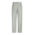 thumbnail image 5 of Mens Casual Pants Linen Elastic Waist Lightweight Straight Leg Pants Cotton Loose Fit Summer Beach Yoga Trousers, 5 of 6