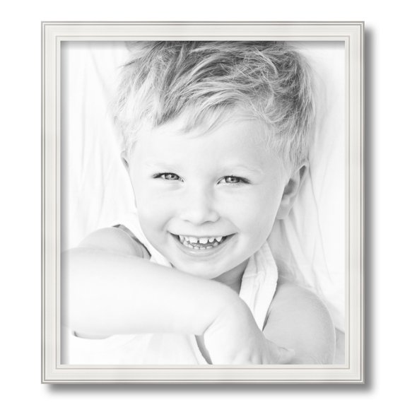 ArtToFrames 15x17 inch White Picture Frame, White Wood Poster Frame (4318)