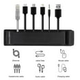 thumbnail image 3 of Redempat 3pcs/set Easy To Install Cable Cord Holders For Cable Management Compatible Cable Organizer black, 3 of 6