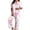 Hot Pink, variant on Soft Pajama Sets for Women 2 Piece, Lightweight Womens Stylish Christmas Pajama Set, Breathable Short Sleeve Button Top, Comfy 2 Piece Festive Sleep Set