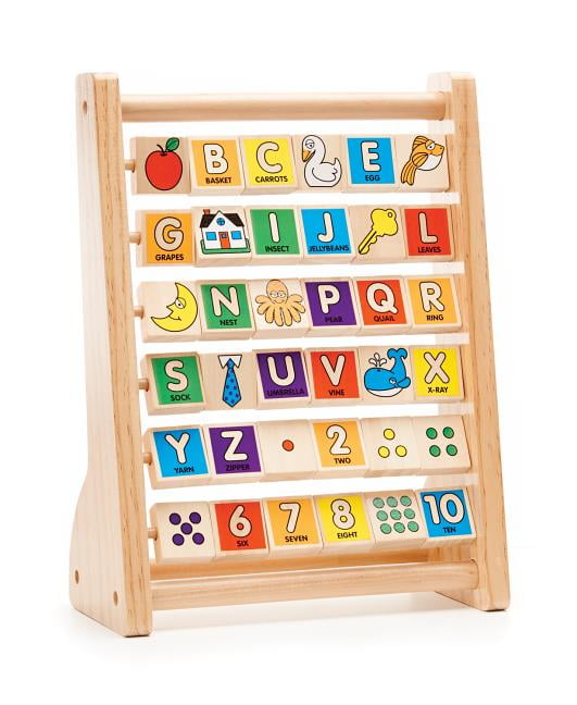 wooden abc abacus