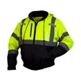 thumbnail image 1 of Pyramex RJ31 Series Class 3 Fleece Bomber Safety Jacket, Lime, X-Large, 1 of 2