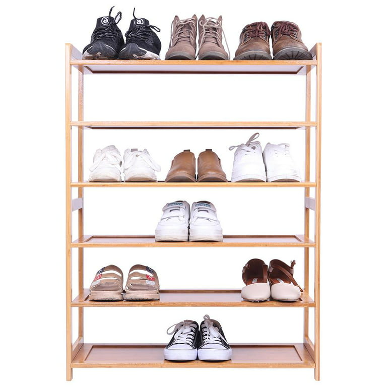 Mutil-tier Shoe Rack For Entryway, Bamboo Shoe Rack For Closet And Hallway,  Stackable Shoe Rack Small Shoe Storage Organizer For Dorm, Entryway, Wooden Shoe  Shelf - Temu