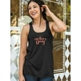thumbnail image 2 of Happy Mothers Day Paintbrush Racerback Tank Women -Image by Shutterstock, Female Large, 2 of 4