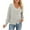 Y3-Beige, variant on Baberdicy Cardigan Sweater Women's Spring and Autumn Leisure Loose Solid Long Sleeve V Neck Button Knitted Soft Cardigan Coat Women's Cardigans Blue